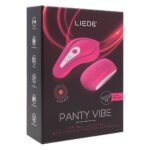 Вібратор у трусики Liebe Panty Vibe Recargable Cerise, нагрів до 39 °C, пульт, трусики S-M в комплекті