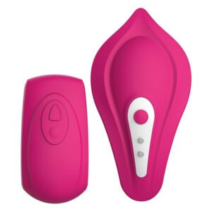 Вібратор у трусики Liebe Panty Vibe Recargable Cerise, нагрів до 39 °C, пульт, трусики S-M в комплекті