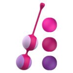 Вагінальні кульки Liebe Kewos — Cerise/Candy Violet, 5 кульок у комплекті, 15, 25, 35, 45 та 55 г