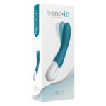 Вібратор точки G Liebe Bend It Rechargeable Ocean Blue, 10 режимів, дуже потужний, гнучкий стовбур