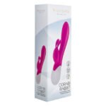 Вібратор-кролик S Pleasures Premium Corabi Rabbit, рожевий, вушка для клітора, 16 режимів, нагрів
