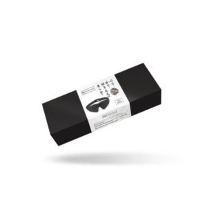 Маска на очі Liebe Seele Boudoir Amor Blindfold Black, щільне прилягання, оксамитовий фініш