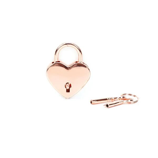 Замочок-сердечко Liebe Seele Heart Shape Padlock Rose Gold (2 шт), універсальний Замочок-сердечко Liebe Seele Heart Shape Padlock Rose Gold (2 шт), універсальний