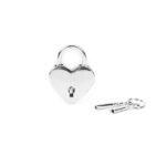 Замочок-сердечко Liebe Seele Heart Shape Padlock Silver (2 шт), універсальний