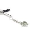 Затискачі для сосків із сердечком Liebe Seele Glow-in-dark Nipple Clamps Green, світяться в темряві