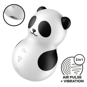 Вакуумний стимулятор з вібрацією Satisfyer Pocket Panda, 12 режимів вібрації, 11 рівнів вакууму