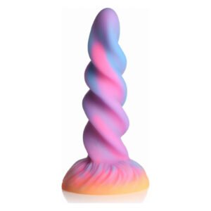 Фентезійний фалоімітатор Creature Cocks Glow-in-the-Dark Unicorn Dildo, світиться в темряві, 20,6 см