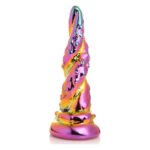 Фентезійний скляний фалоімітатор Creature Cocks Enchanting Rainbow Glass Dildo, 16 см