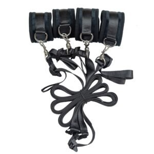 Розтяжка на ліжко Punishment – 5-Piece Bed Restraint Kit – Black, 5 предметів