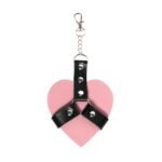 Брелок на карабіні для ключів Art of Sex Chained Heart, Рожевий