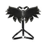 Жіноча портупея Art of Sex - Wings чорна L-2XL, екошкіра