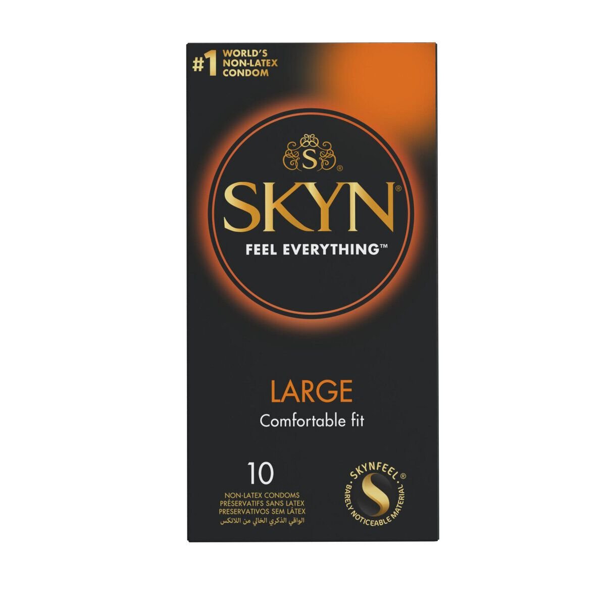 Безлатексні преміум-презервативи SKYN Large 10 шт, збільшений розмір Безлатексні преміум-презервативи SKYN Large 10 шт, збільшений розмір