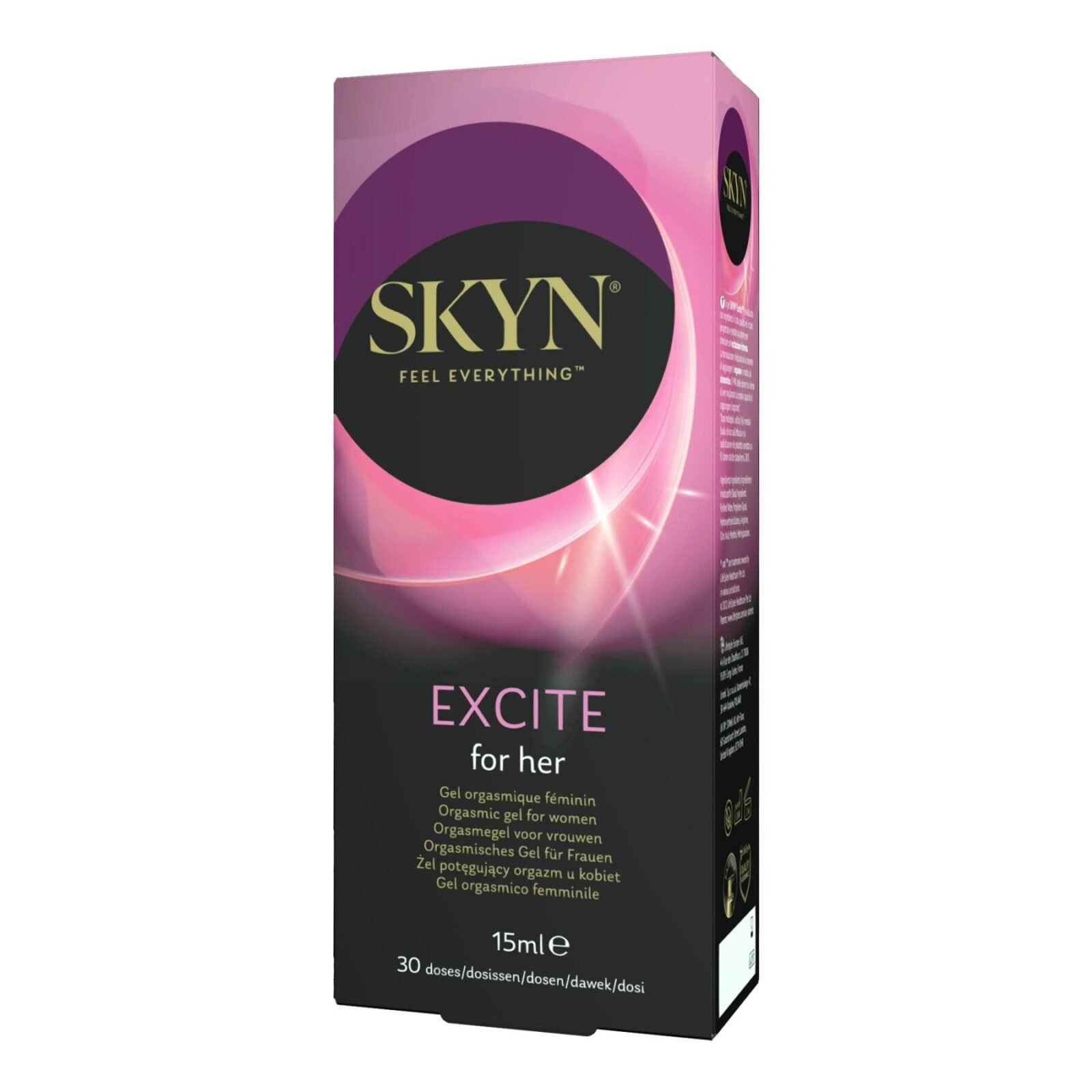 Збуджувальний гель SKYN Excite for her 15 мл, поколювання, ефект тепло-холод, містить L-аргінін Збуджувальний гель SKYN Excite for her 15 мл, поколювання, ефект тепло-холод, містить L-аргінін