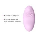 Смарт-вібратор для клітора Svakom Echo 2 Pink Lilac, підігрів до 38 °C, знімна насадка на палець