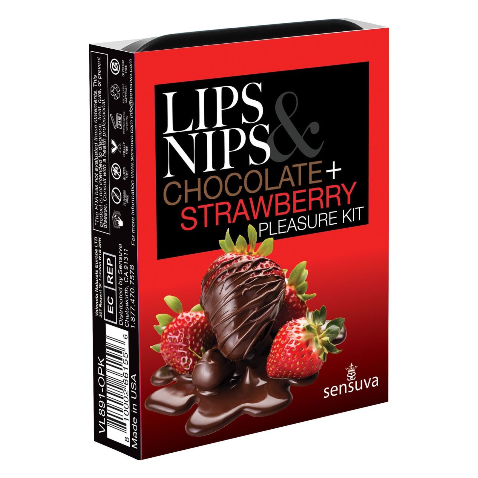 Подарунковий набір Sensuva Lips & Nips Pleasure Kit - Chocolate Strawberry 2 x 4г Подарунковий набір Sensuva Lips & Nips Pleasure Kit - Chocolate Strawberry 2 x 4г