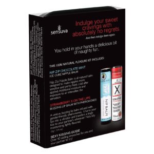Подарунковий набір Sensuva Lips & Nips Pleasure Kit - Chocolate Strawberry 2 x 4г