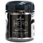 Масажна свічка Sensuva [HE]RO Dark Temptation Massage Oil Candle 113г
