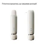 Вакуумний кліторальний стимулятор Zalo Lia Floral White, 3 насадки, 3 режими, різна інтенсивність