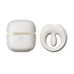 Ерекційне смарт-віброкільце Zalo Apis Ivory White, до 4 годин роботи, зарядний кейс