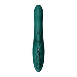 Смарт-вібратор Zalo Ares Turquoise Green, підігрів, 3 мотори, язичок для клітора, стимуляція точки G