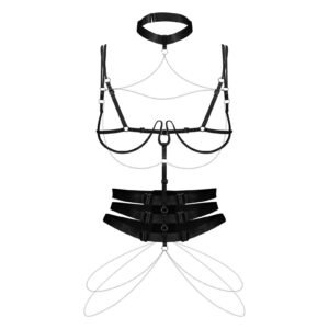 Портупея Obsessive Premisis Black harness S/M/L