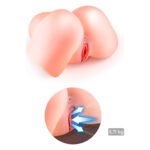 Смоктальна вагіна-мастурбатор Real Body Real Nina, вагіна та анус, з вібрацією і звуком