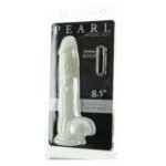 Фалоімітатор ADDICTION Pearl 8.5" Dildo with Balls, віброкуля в подарунок