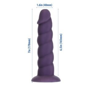 Фалоімітатор Fantasy by Addiction Unicorn Dildo 7” Purple, віброкуля в подарунок