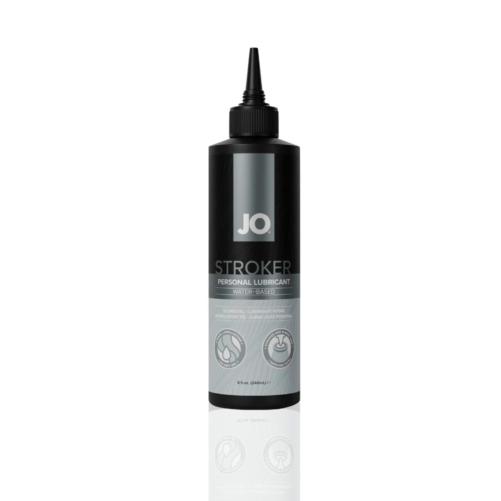 Лубрикант для мастурбаторів JO Stroker Lubricant 240 мл, на водній основі, густий, з аплікатором Лубрикант для мастурбаторів JO Stroker Lubricant 240 мл, на водній основі, густий, з аплікатором