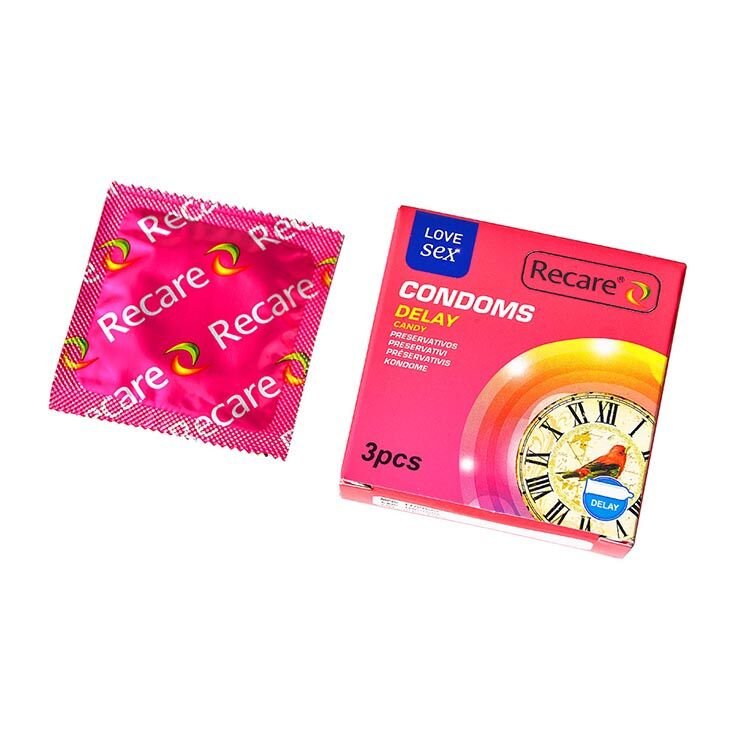 Презервативи Recare Delay Candy Condoms 3 шт, пролонгувальний ефект, цукерковий аромат Презервативи Recare Delay Candy Condoms 3 шт, пролонгувальний ефект, цукерковий аромат