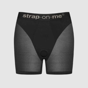 Шорти з фіксацією дилдо Strap-On-Me Harness Lingerie Halo – L – Black, велосипедки
