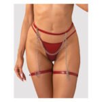 Пояс з гартерами Obsessive Inferro harness bottom S/M/L