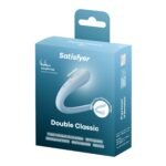 Вібратор для пар Satisfyer Double Classic Light Blue з одним моторчиком