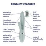 Вібратор-кролик Satisfyer Pearl Bunny 2 Greygreen