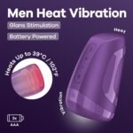 Мастурбатор Satisfyer Men Heat Vibration Battery Series імітатор мінету, підігрів та вібрація