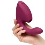 Подвійний вакуумний кліторальний стимулятор з вібрацією Womanizer Next Duo - Dusky Pink