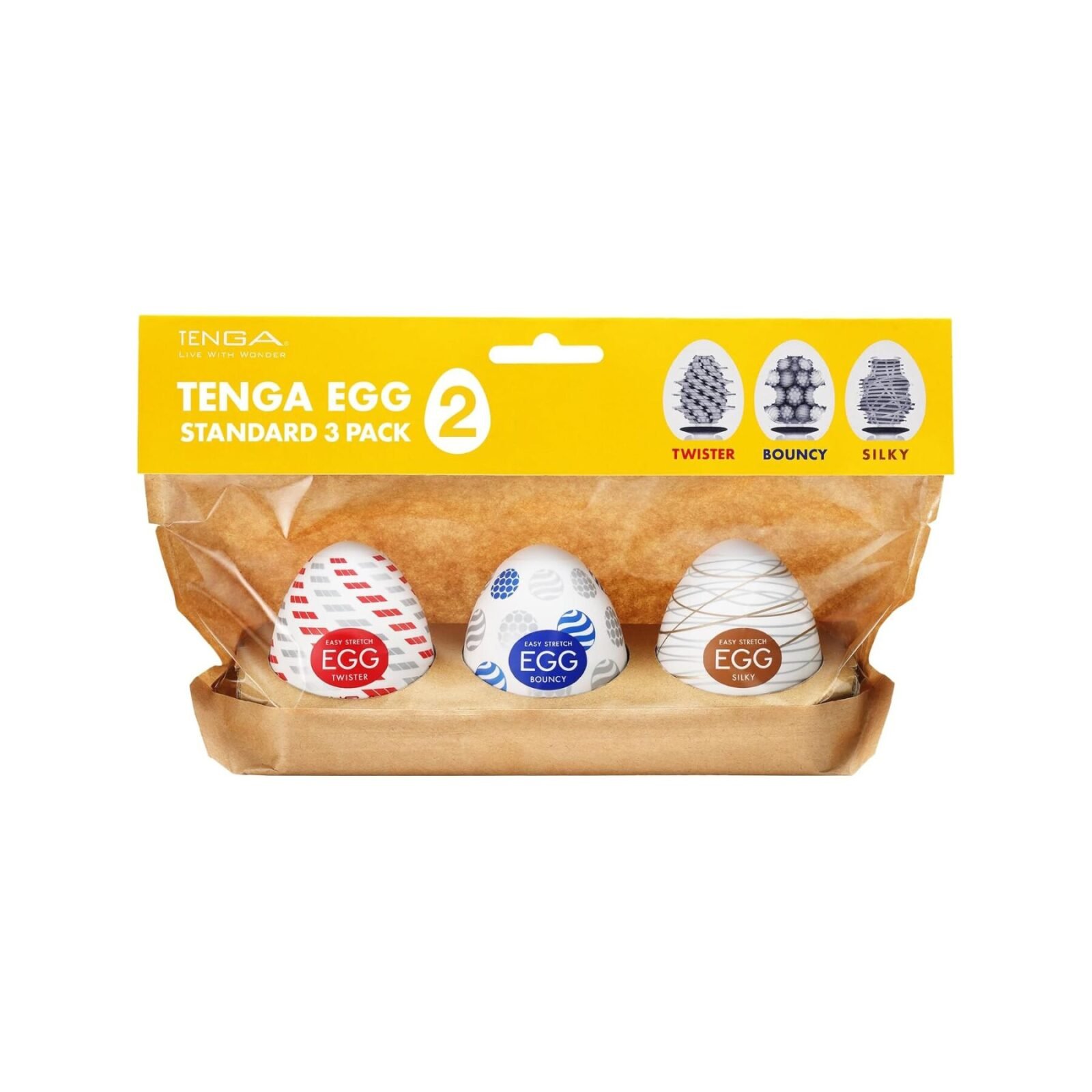 Набір мастурбаторів-яєць Tenga Egg Standard 3 Pack 2 (Twister, Bouncy, Silky) Набір мастурбаторів-яєць Tenga Egg Standard 3 Pack 2 (Twister, Bouncy, Silky)