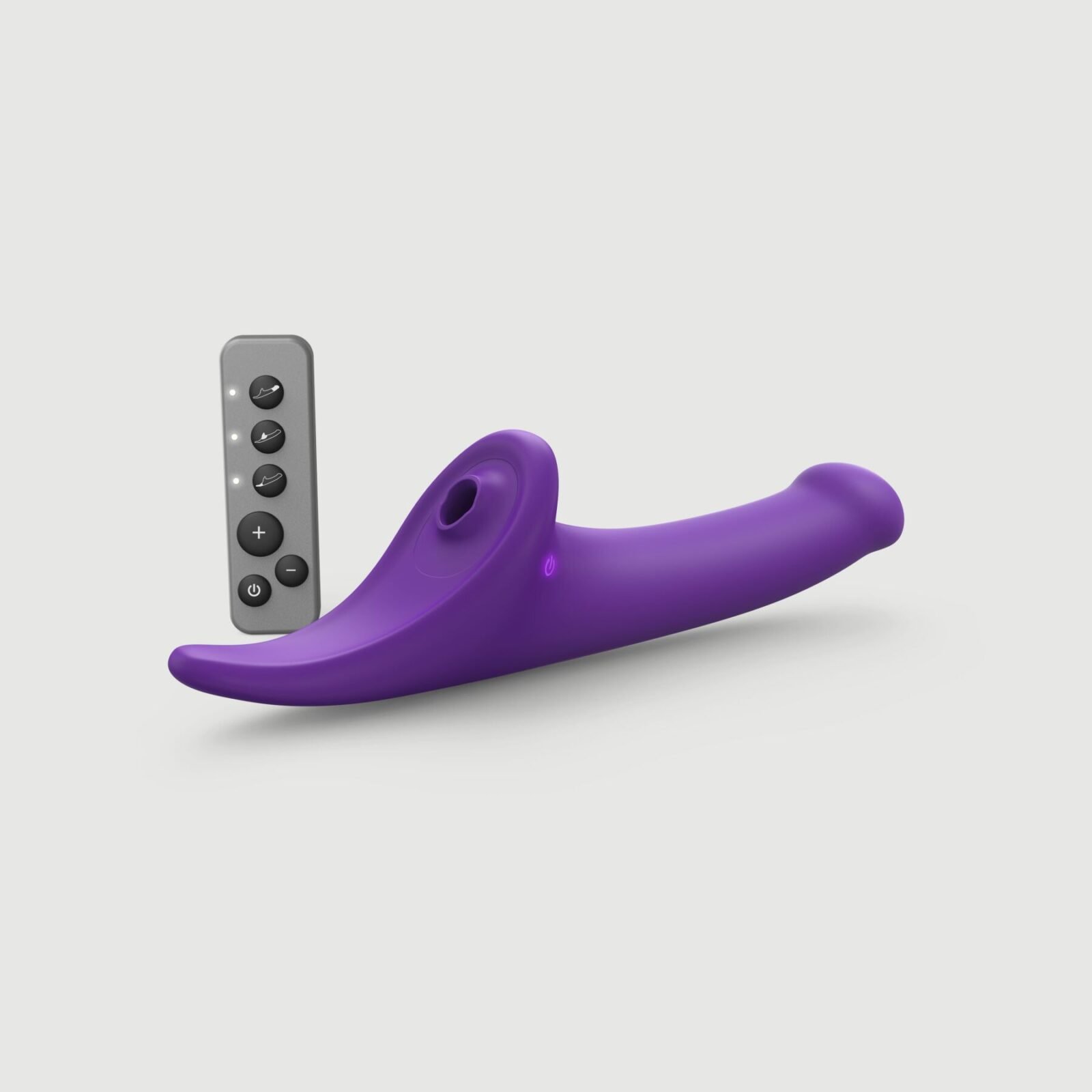 Вібронасадка для страпону з вакуумною стимуляцією Strap-On-Me Multi Orgasm Dildo L Purple Вібронасадка для страпону з вакуумною стимуляцією Strap-On-Me Multi Orgasm Dildo L Purple