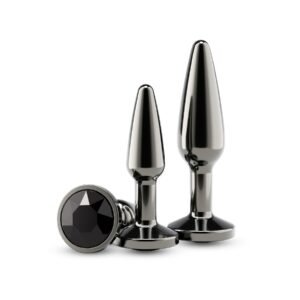 Набір анальних пробок NS Novelties Rear Assets - Tapered Trainer Kit - Gunmetal - Black