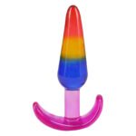 Набір анальних пробок Doc Johnson Crystal Jellies - Anal Trainer Set - Rainbow
