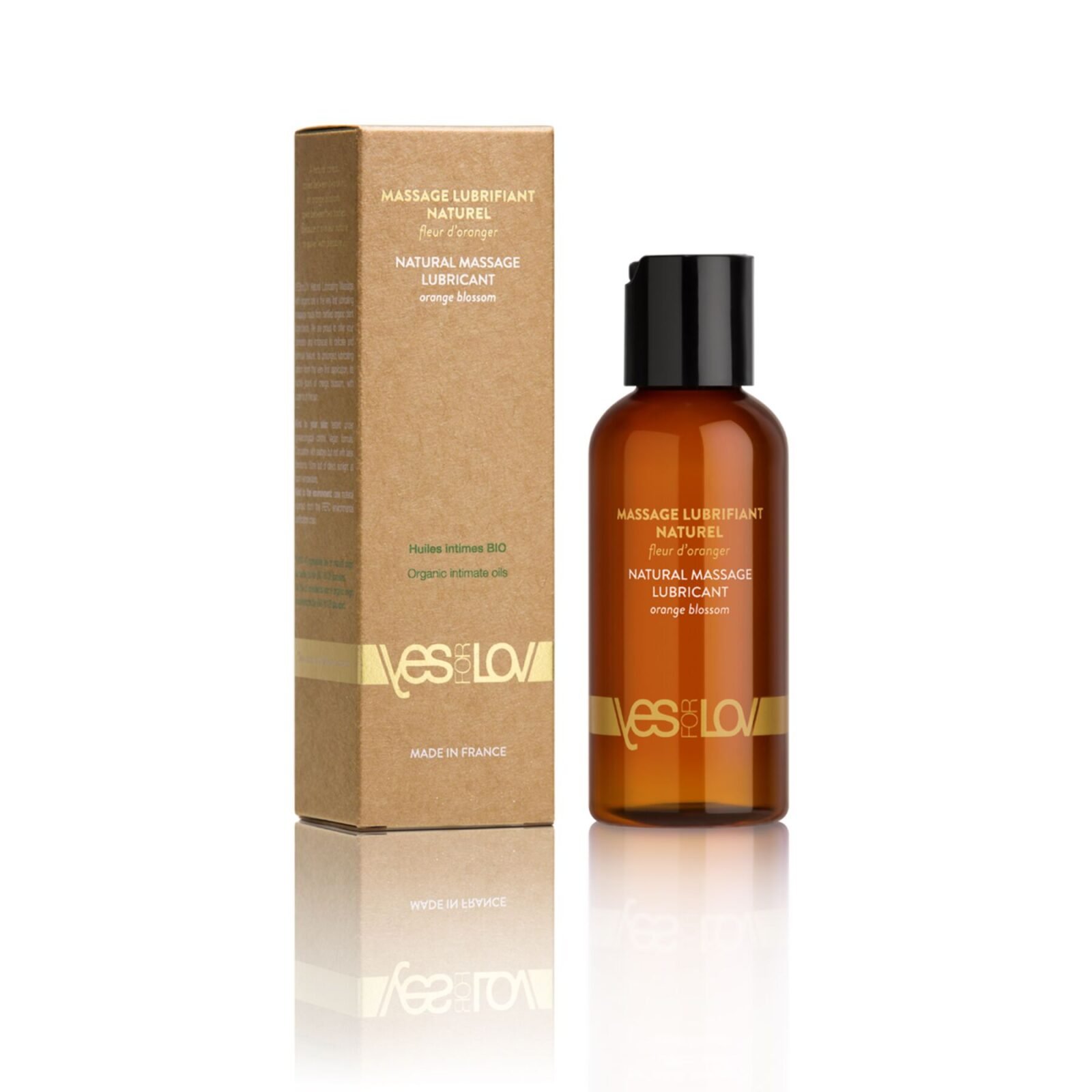 Масажна олія YESforLOV NATURAL MASSAGE LUBRICANT Orange blossom 100 мл, повністю натуральна Масажна олія YESforLOV NATURAL MASSAGE LUBRICANT Orange blossom 100 мл, повністю натуральна