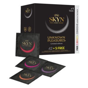 Безлатексні преміум-презервативи SKYN Unknown Pleasures 42+5 шт FREE, 6 різних видів