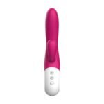 Вібратор-кролик Liebe Bend It Plus Rechargeable Cerise, гнучкий, 2 мотори, 10 режимів