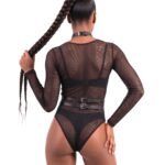 Жіноча портупея з шипами Art of Sex - Milana, екошкіра, розмір XS-2XL, колір чорний