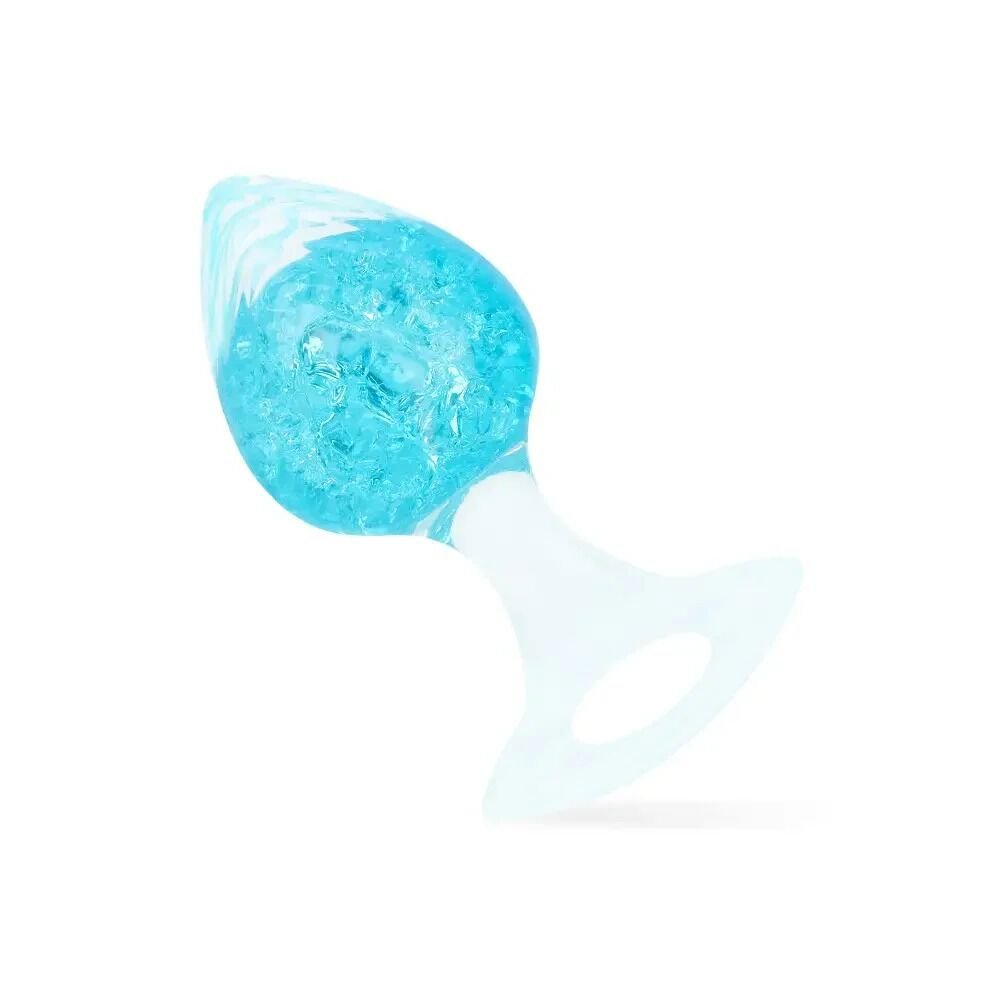 Анальна пробка Liebe Seele Heart-shaped Crystal Anal Plug - Blue Small Анальна пробка Liebe Seele Heart-shaped Crystal Anal Plug - Blue Small