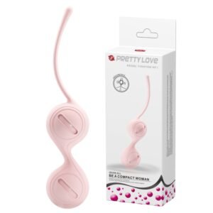 Вагінальні кульки Pretty Love Kegel Tighten, рожеві, 16,3 × 3,3 см