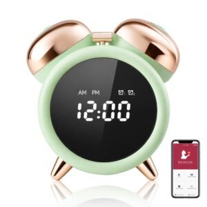Вібратор-будильник BeYourLover Adult Clock із вакуумною функцією та додатком, зелений