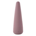 Вібратор для клітора Sweet Em Cone у формі конуса, ребристий, фіолетовий, 12,8 × 3,8 см