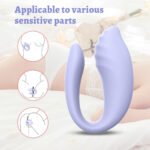 Вібратор для пар Every Night Toys Anthea з пультом, лавандовий, 19,8 х 6,3 см