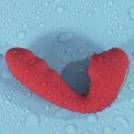 Вібратор для точки G BeYourLover Tara з вакуумною стимуляцією та підігрівом, червоний, 13 × 3,5 см